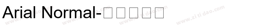 Arial Normal字体转换